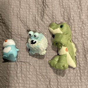 Set of Plush Toys - Penguin, Monster, and Alligator